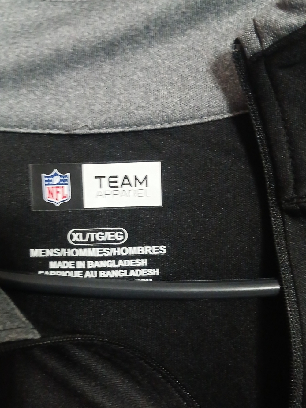 Men's Xl New Orleans Saints Quarter-Zip Pullover - Picture 4 of 6
